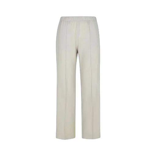 Elasticated Waistband Straight Leg Trousers