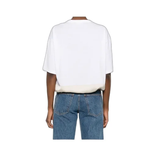 Drawstring Hem Crewneck T-Shirt