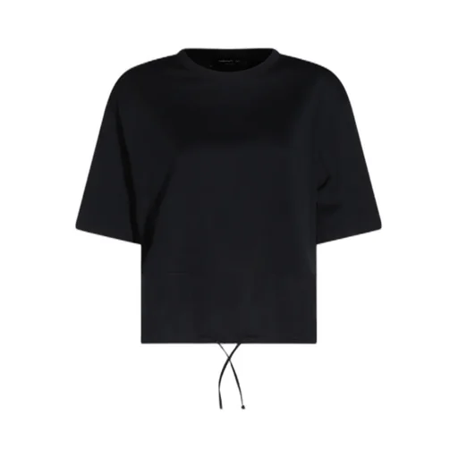 Crewneck Drawstring Hem T-Shirt