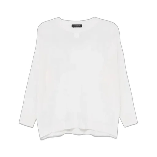 Round-Collar And Long-Sleeved Sweater