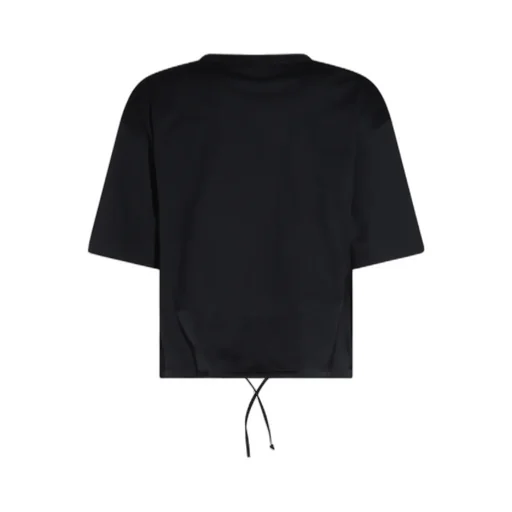Crewneck Drawstring Hem T-Shirt