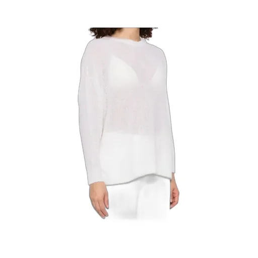 Round-Collar And Long-Sleeved Sweater
