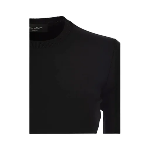 Long Sleeved Crewneck Ribbed T-Shirt