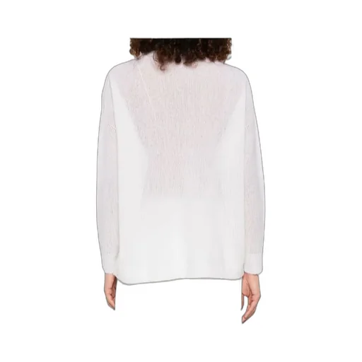 Round-Collar And Long-Sleeved Sweater