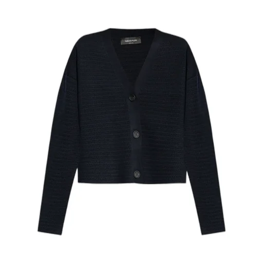 V-Neck Buttoned Knitted Cardigan