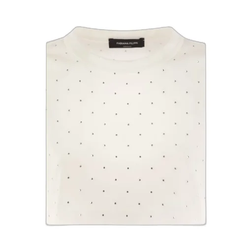 Stud Embellished Crewneck T-Shirt