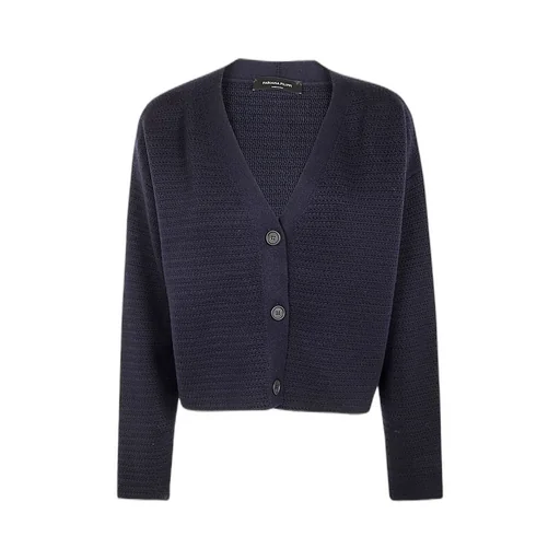 V-Neck Buttoned Knitted Cardigan