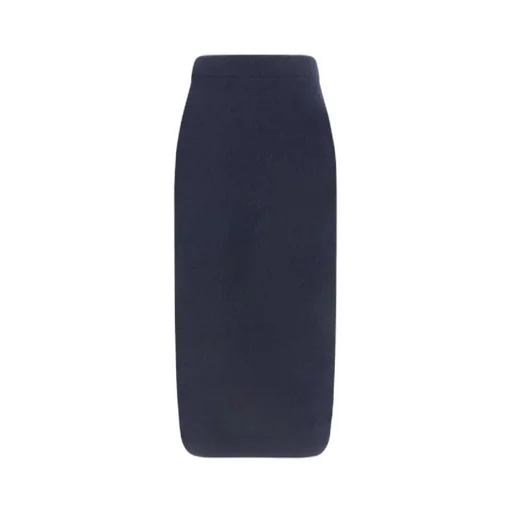 Ribbed Knit Midi Skirt