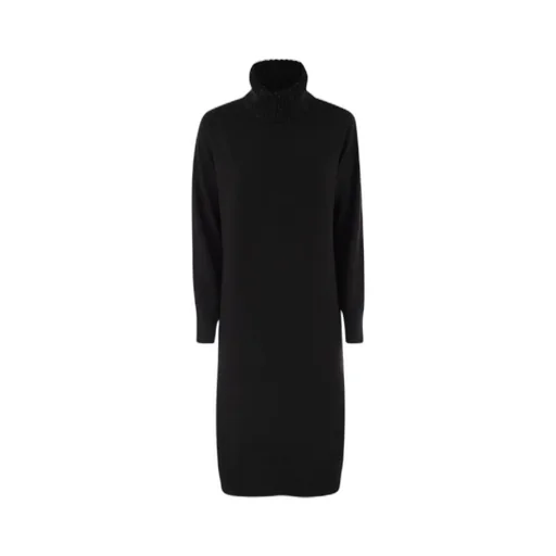 High Neck Knitted Dress
