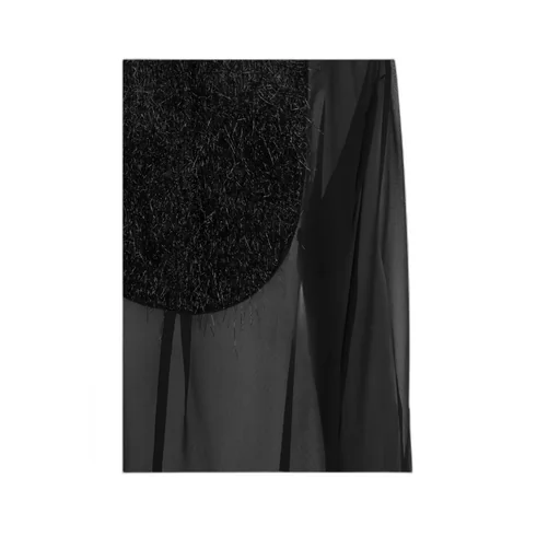 Sheer Sleeved Panelled Blouse