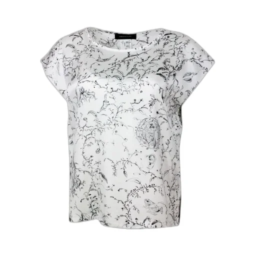 Graphic Printed Crewneck Top