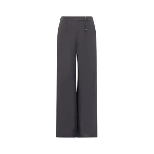Wide-Leg Drawstring Trousers