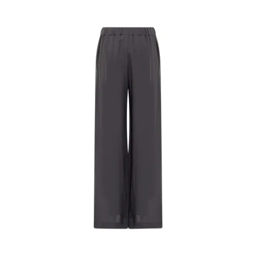 Wide-Leg Drawstring Trousers