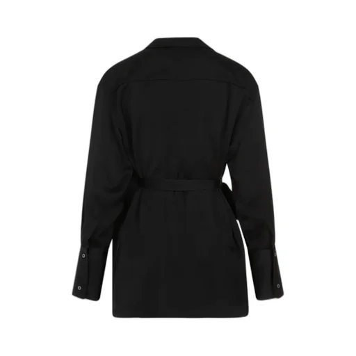 Wrap Around Satin Blazer