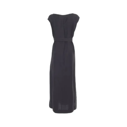 V-Neck Tied-Waist Sleeveless Dress
