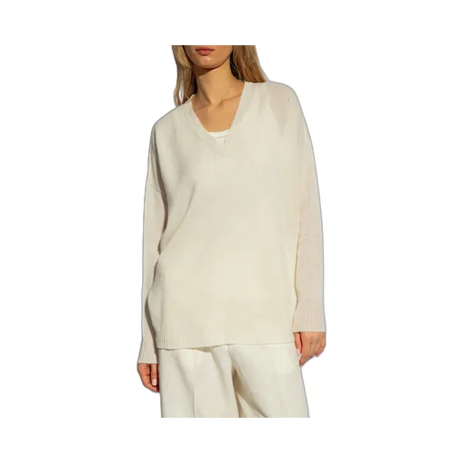 V-Neck Drop Shoulder Jumper