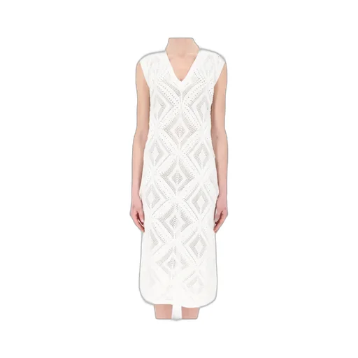 Sleeveless Knitted Midi Dress