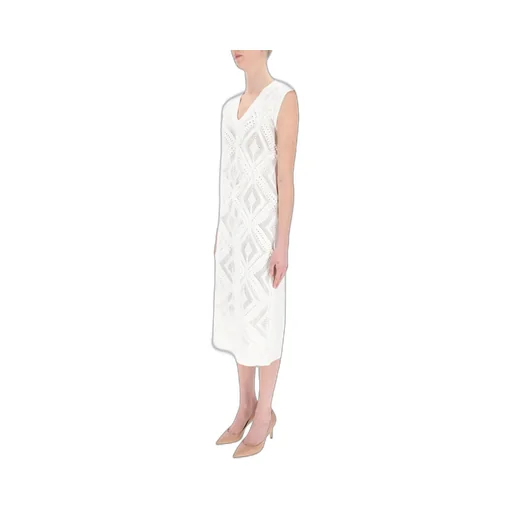 Sleeveless Knitted Midi Dress