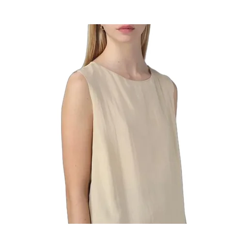 Sleeveless Vest With Round Neck