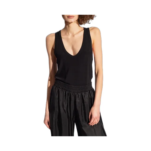 Fine-Ribbed Tank Top