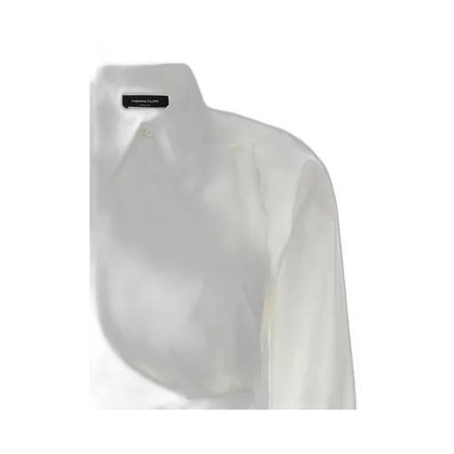 Wrap-Designed Long-Sleeved Shirt