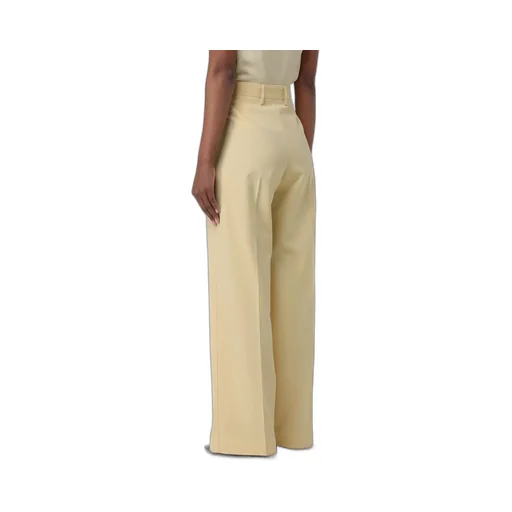 Stretched Straight-Leg Trousers