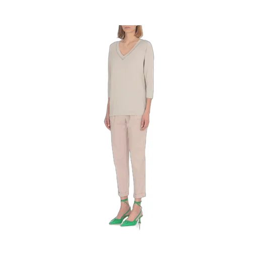 Casual Pants With Waist And Loop Straps