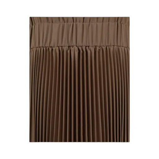 Pleated Effect V-Neck Long Dress