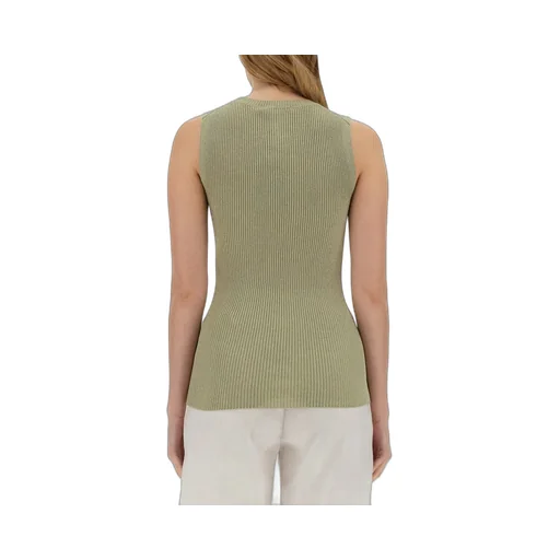 Crewneck Ribbed Tank Top