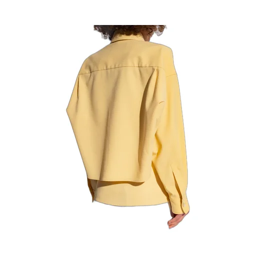 Drop-Shoulder Cropped Shirt