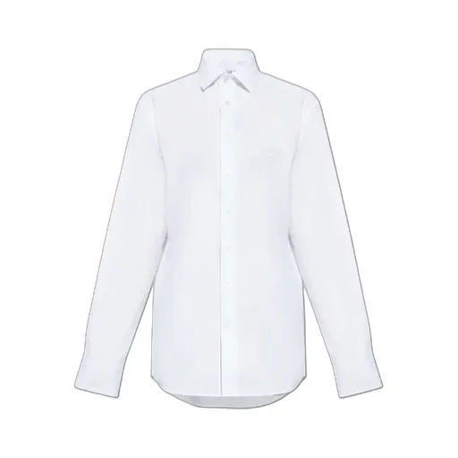 Logo Embroidered Long-Sleeved Shirt