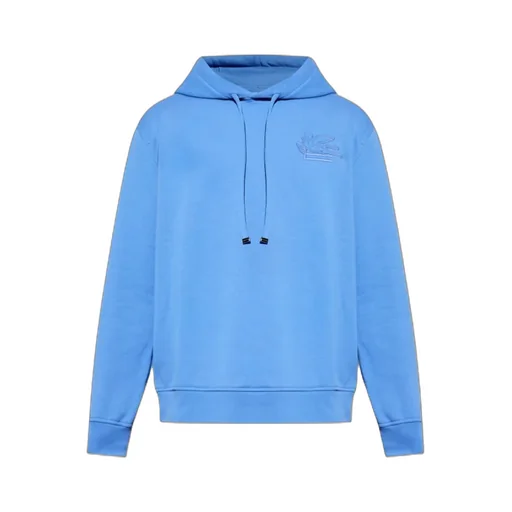 Pegaso Embroidered Drawstring Hoodie