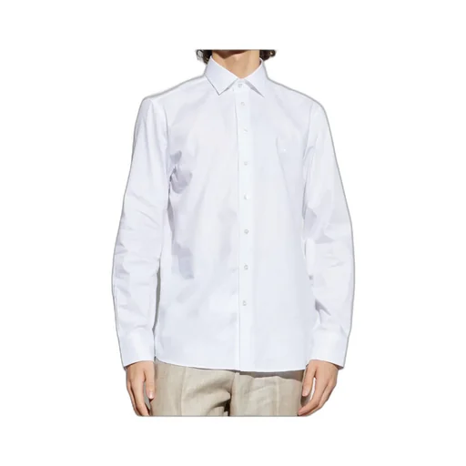 Logo Embroidered Long-Sleeved Shirt