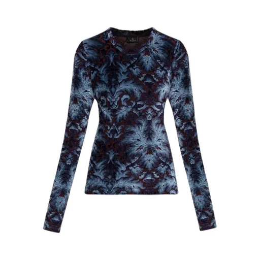 Floral Pattern Long Sleeved Top