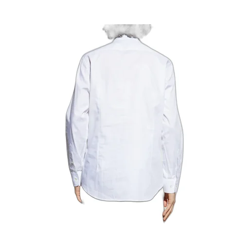 Logo Embroidered Long-Sleeved Shirt
