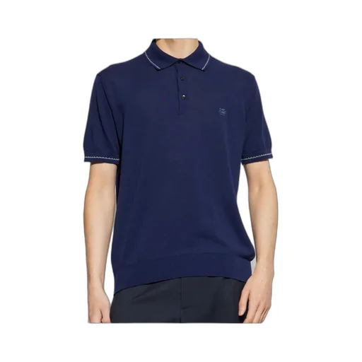 Pegaso Embroidered Knitted Polo Shirt