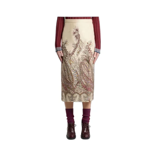 Paisley Jacquard Skirt
