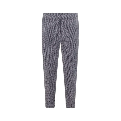 Turn-Up Hem Pleated Trousers