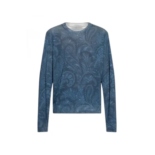 Patterned Crewneck Knitted Jumper