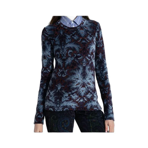 Floral Pattern Long Sleeved Top