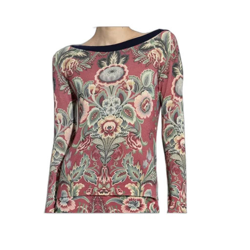 Floral Printed Knitted Jumper