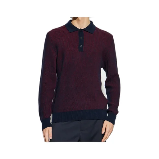 Striped Long-Sleeved Polo Shirt