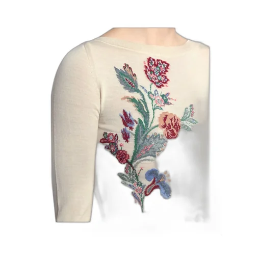 Wool-Blend Jacquard Sweater