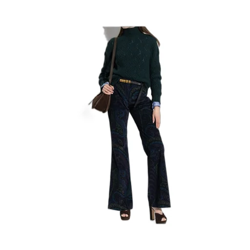 Long Sleeved Turtleneck Knitted Jumper