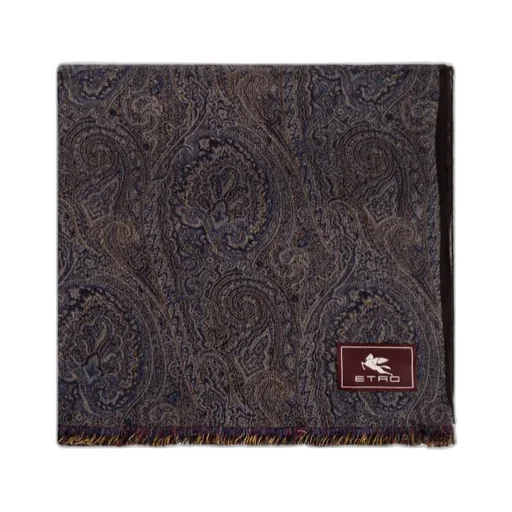 Logo Patch Frayed Edge Scarf