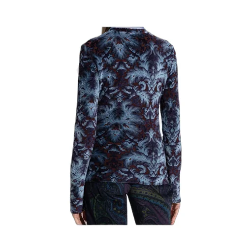 Floral Pattern Long Sleeved Top
