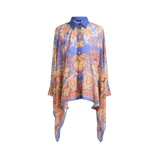 Floral Printed Poncho