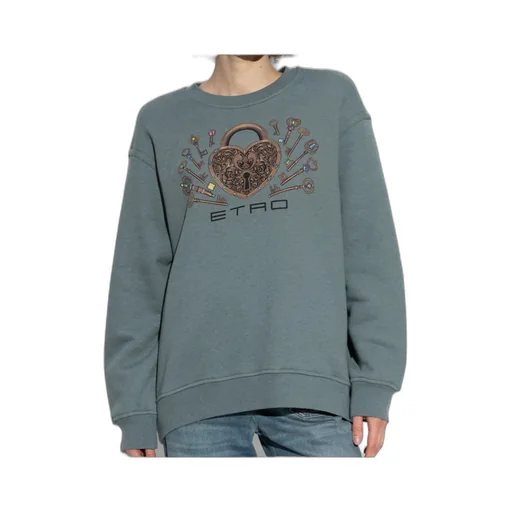 Graphic Printed Crewneck Sweatshirt