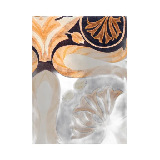 Patterned Frayed Edge Scarf