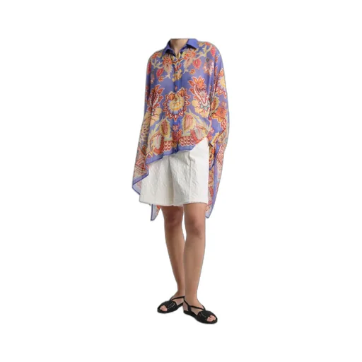Floral Printed Poncho